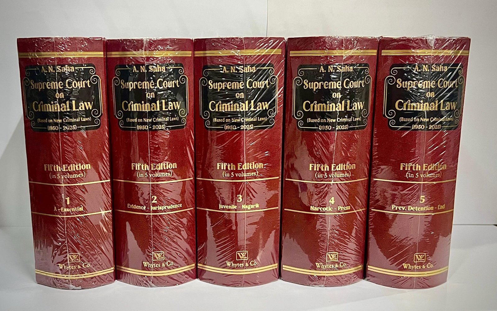 Supreme Court on Criminal Law by A N Saha (Set of 5 Vols.) - 5th Edition 2026