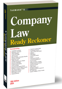 Company Law Ready Reckoner by Taxman – 18th Edition 2026
