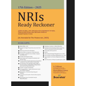 NRIs Ready Reckoner by D T Khilnani – Edition March 2025