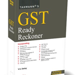 GST Ready Reckoner by V S Datey – 29th Edition April 2026