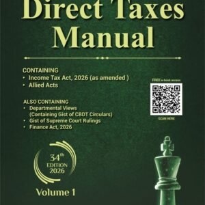 Direct Taxes Manual by Bharat in 3 Vols. – 34th Edition 2026