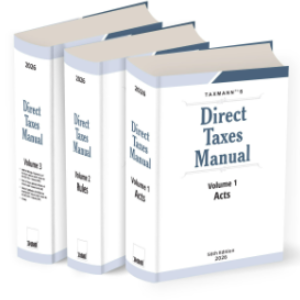 Direct Taxes Manual By Taxmann (Set of 3 Vols.) – 56th Edition 2026