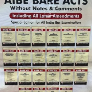 AIBE Set (ALL INDIA BAR EXAMINATION BARE ACT SET) by Samarth Agarwal (Set of 22 Bare Acts) – Edition 2026