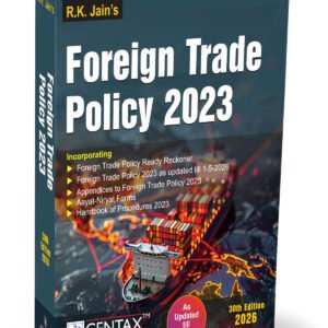 Foreign Trade Policy 2023 by R K Jain – 30th Edition 2026