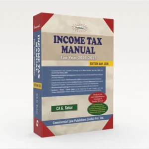 Income Tax Manual for Tax Year 2026 – 2027 by G Sekar – Edition May 2026