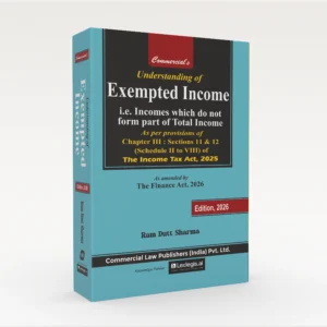 Understanding of Exempted Income by Ram Dutt Sharma – Edition 2026