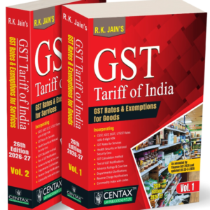 GST Tariff of India by RK Jain (Set of 2 Vols.) – 26th Edition 2026-27 (Updated uptill 20-5-26)