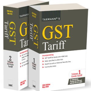 GST Tariff by Taxmann (Set of 2 Vols.) – 26th Edition May 2026