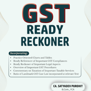 GST Ready Reckoner, 2026 by CA Satyadev Purohit – Edition 2026