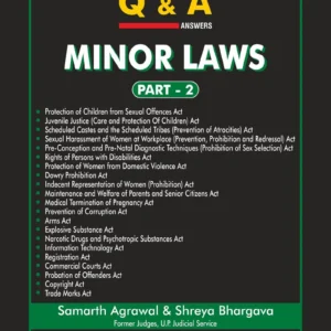 Minor Laws Questions and Answers [Part 2] by Samarth Agrawal and Shreya Bhargava – Edition 2026
