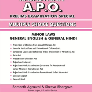 MCQ of Minor Laws, English and Hindi for Rajasthan APO Preliminary Examination – Edition 2026