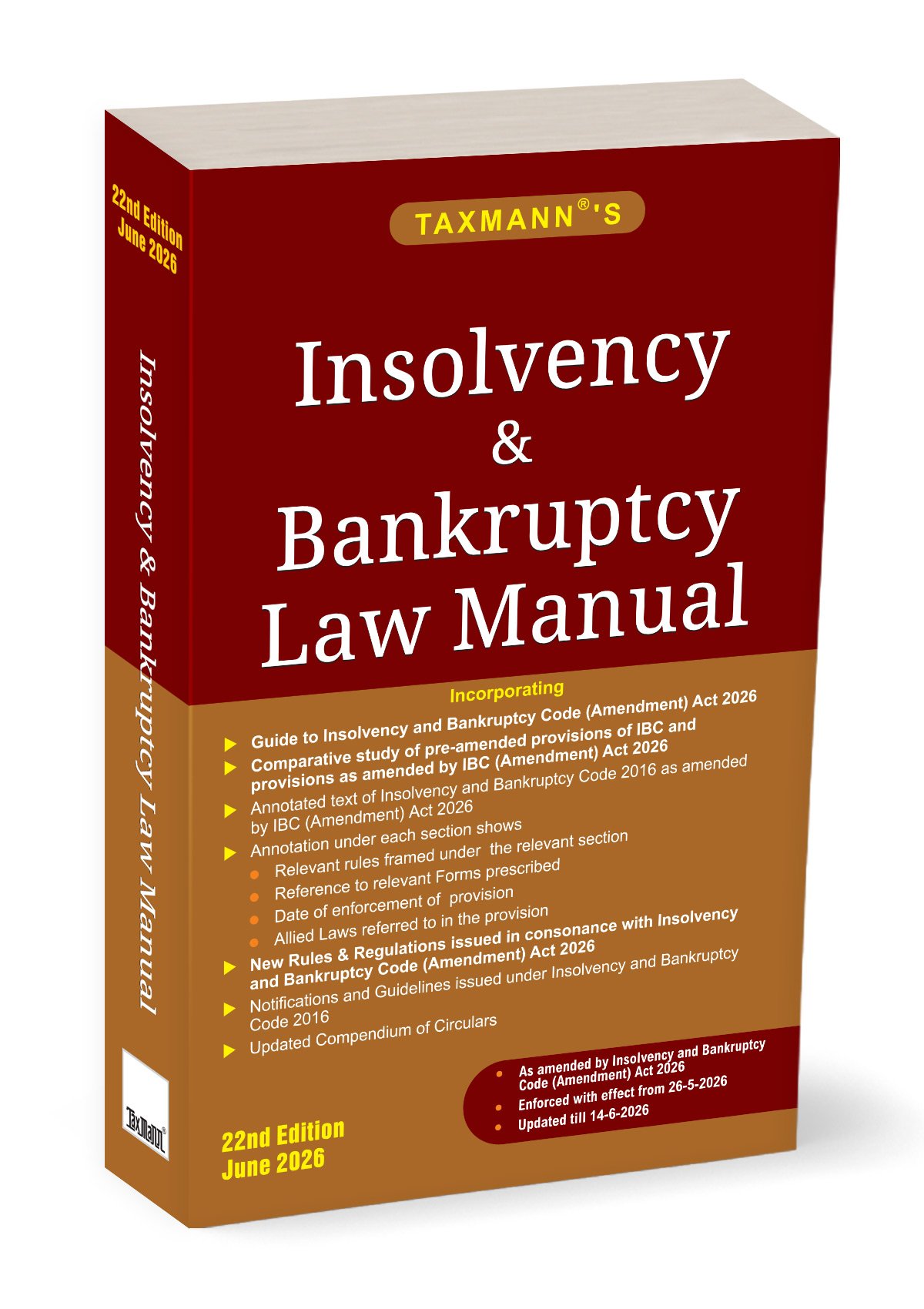 Insolvency and Bankruptcy Law Manual 2026 by Taxmann - 22nd Edition 2026
