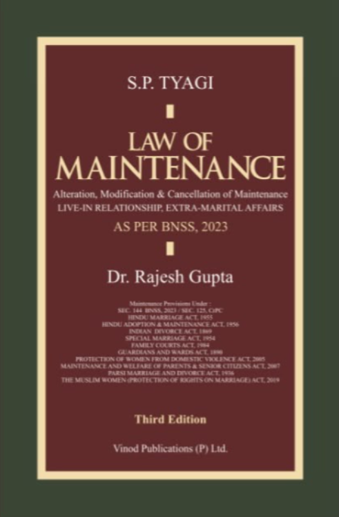 Law of Maintenance | S P Tyagi | 3rd Edition 2026