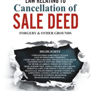 Law Relating to Cancellation of Sale Deed (Forgery and other Grounds) | Rahul Kandharkar | Edition 2026