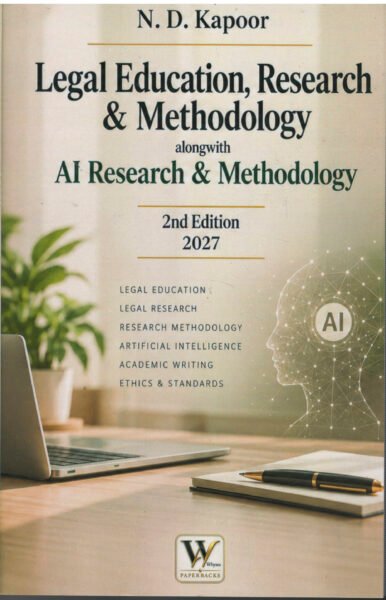 egal Education Research & Methodology Alongwith AI Research & Methodology | N. D. Kapoor |2nd Edition 2027